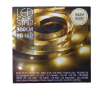 TAMA LEDOWA CIEPY BIAY 90 LED 3 m na baterie